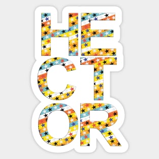 Hector, name, typography Sticker